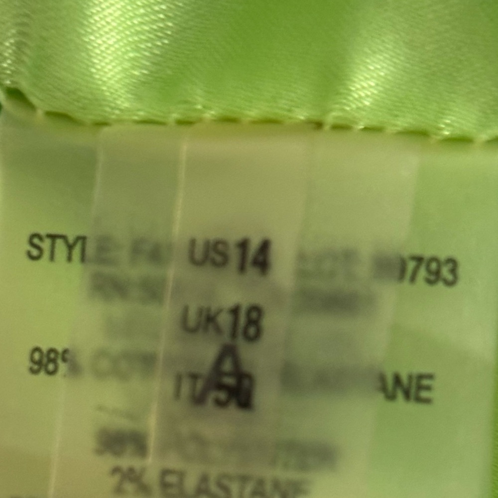 T TAHARI Rosalia Dress in Pear Nectar Style F41GE603 Size 14 - Picture 14 of 14